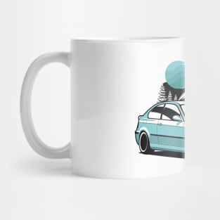 MInt Green E46 Compact Mountains Mug